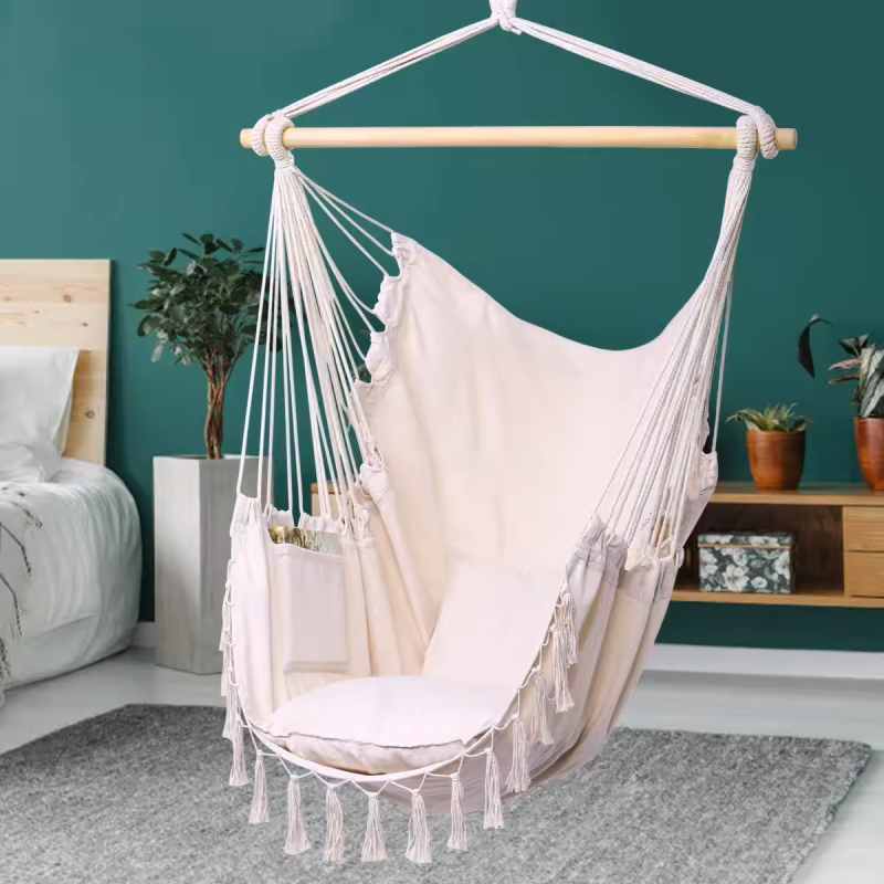 Brazilian Hammock Hanging chair Biege