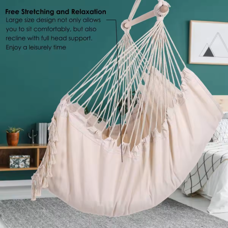 Brazilian Hammock Hanging chair Biege