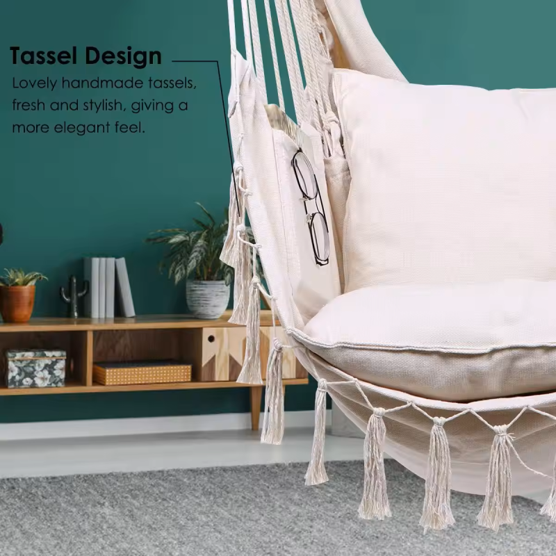 Brazilian Hammock Hanging chair Biege