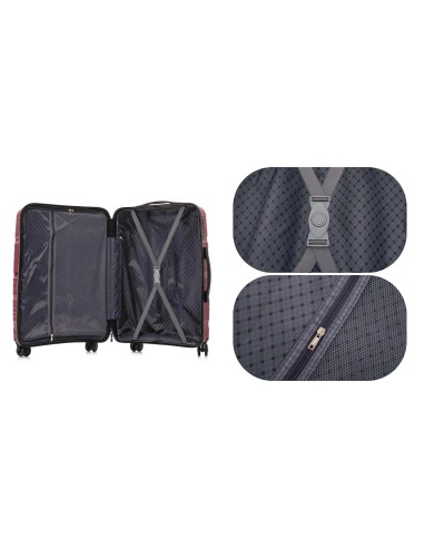 MATKALAUKKU SETTI 4in1 MUSTA (XXL, XL, L, M) 4 PYÖRÄT, TSA Lukko Kolmitasoinen, teleskooppikahva