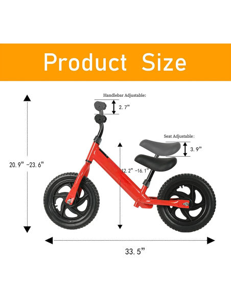 Kid’s Balance Bike Red