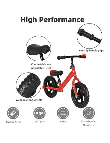 Lasten tasapainopyörä oranssi