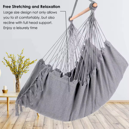 Brazilian Hammock Hanging chair Grey