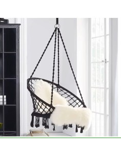 Keinutuoli tummanharmaa 2