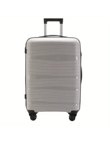 MATKALAUKKU  Valkoinen ( L ) 4 PYÖRÄT, TSA Lukko Kolmitasoinen, teleskooppikahva  41,5 * 24,5 * 62,5 (cm)