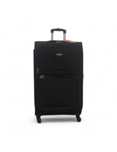 MATKALAUKKU MUSTA (XXL) 4 PYÖRÄT, teleskooppikahva