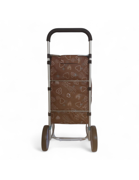 Large Shopping trolley, Aluminium frame, Lightweight XDL13 2W Brown
