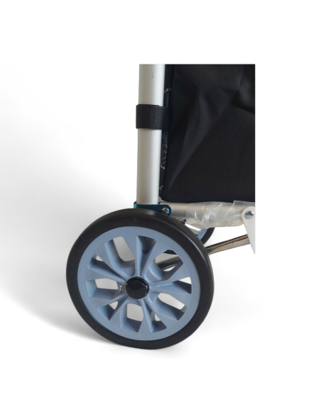 Large Shopping trolley, Aluminium frame, Lightweight XDL13 2W Black model 2
