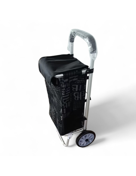 Large Shopping trolley, Aluminium frame, Lightweight XDL13 2W Black model 2