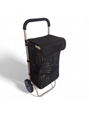 Large Shopping trolley, Aluminium frame, Lightweight XDL13 2W Black model 2