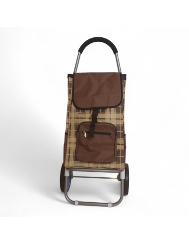Large Shopping trolley, Lightweight XDT23 2W Brown model 2