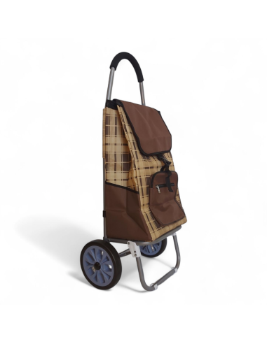 Large Shopping trolley, Lightweight XDT23 2W Brown model 2