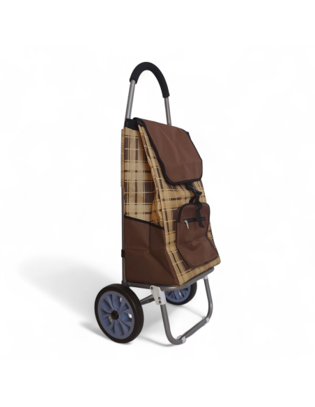 Large Shopping trolley, Lightweight XDT23 2W Brown model 2