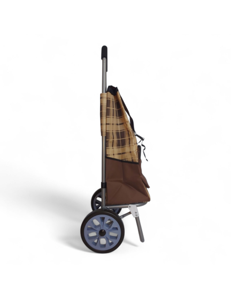 Large Shopping trolley, Lightweight XDT23 2W Brown model 2