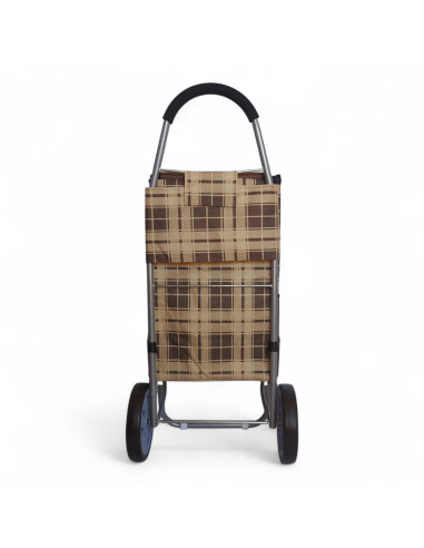 Large Shopping trolley, Lightweight XDT23 2W Brown model 2