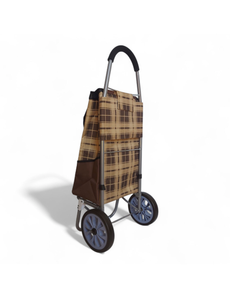 Large Shopping trolley, Lightweight XDT23 2W Brown model 2