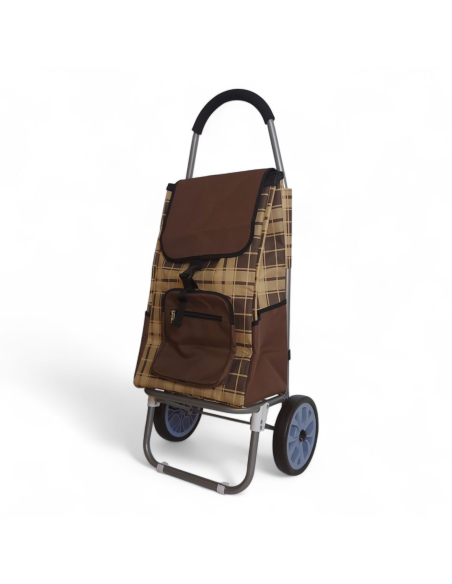 Large Shopping trolley, Lightweight XDT23 2W Brown model 2