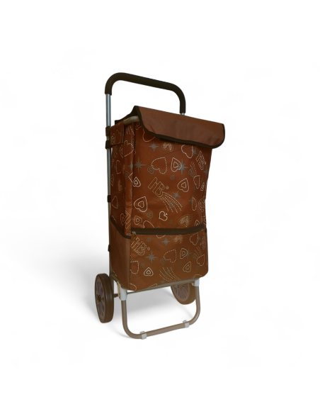 Large Shopping trolley,  Lightweight XDT/209 2W Brown